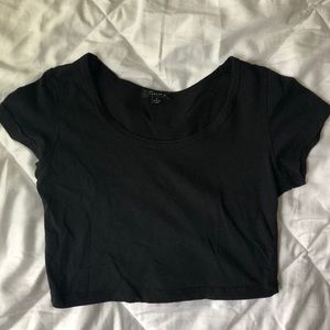 Black crop top